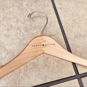 Tommy Hilfiger Wooden Hanger Vintage